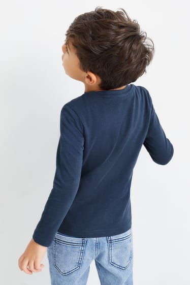 Children - Sonic - long sleeve top - dark blue