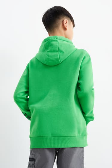 Enfants - Minecraft - sweat à capuche - vert