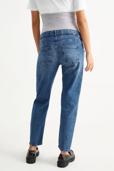 Dámské - Těhotenské džíny - tapered fit - LYCRA® - džíny - modré
