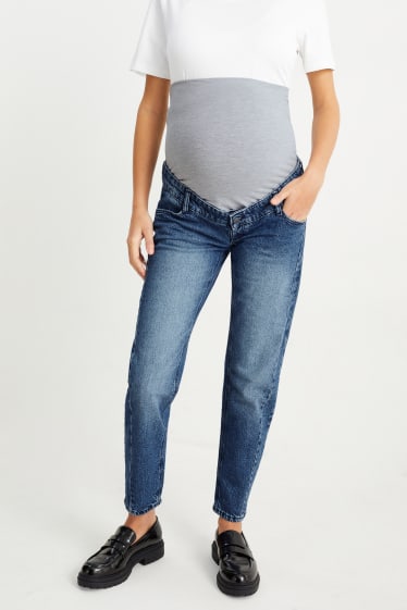 Dames - Zwangerschapsjeans - tapered fit - LYCRA® - jeansblauw