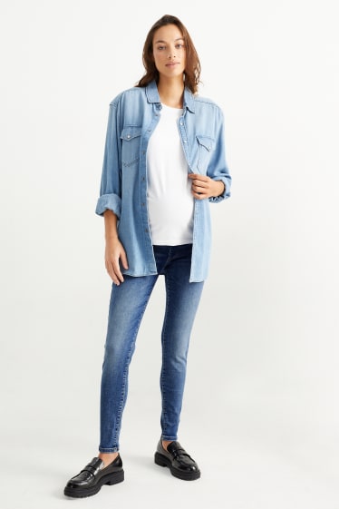 Femmes - Jean de grossesse - skinny jean - jean bleu