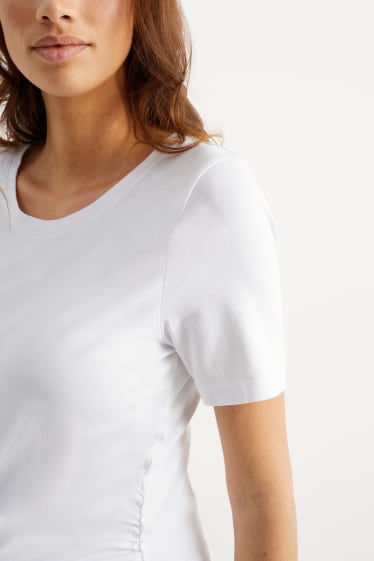 Femmes - Lot de 2 - T-shirts de grossesse - blanc