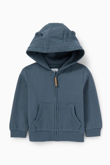Babies - Baby hoodie - blue / gray