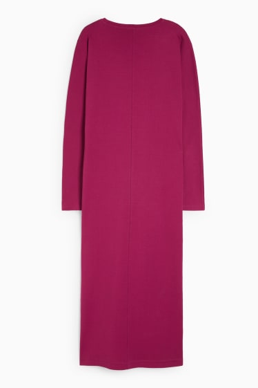 Women - Dress with slit - violet