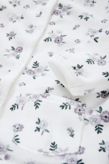 Bebés - Pijama para bebé - de flores - blanco
