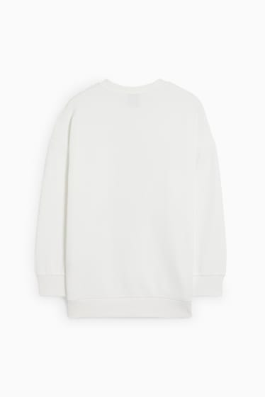 Kinder Mädchen - Wednesday - Weihnachts-Sweatshirt - cremeweiss