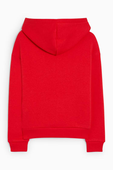 Kinder Mädchen - Rudolf - Weihnachts-Hoodie - rot