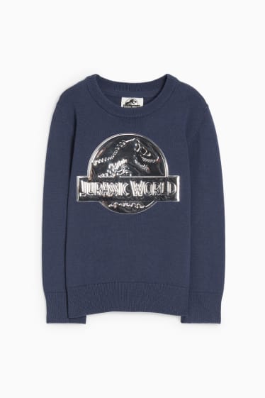 Enfants - Jurassic World - sweat - bleu foncé