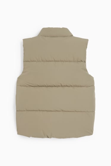 Miminka - Prošívaná vesta pro miminka -  vodoodpudivá - taupe