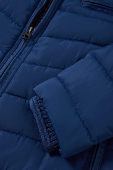Heren - Gewatteerde jas - donkerblauw