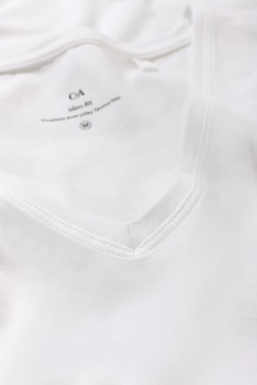 Mujer - Pack de 3 - camisetas básicas - blanco