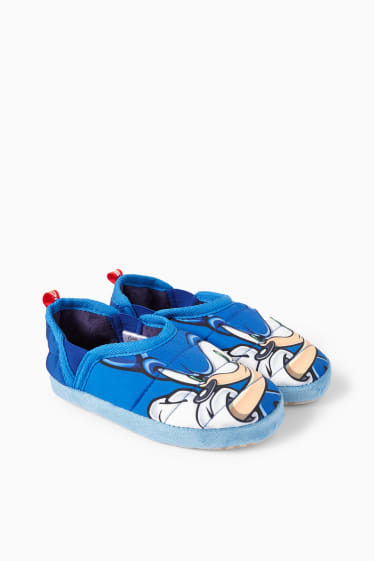 Enfants - Sonic - chaussons - bleu