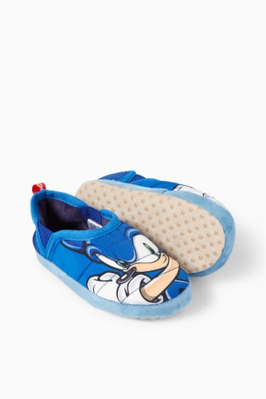 Enfants - Sonic - chaussons - bleu