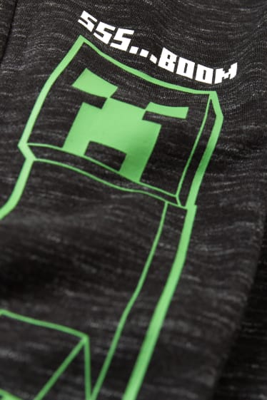 Kinder Jungen - Minecraft - Jogginghose - grau-melange