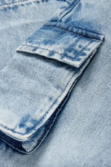 Children - Cargo jeans - denim-light blue
