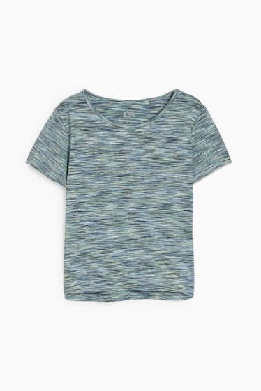 Kobiety - Koszulka funkcyjna - ochrona przed UV - we wzór - niebieski