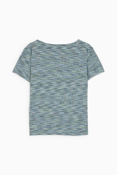 Mujer - Camiseta funcional - protección UV - estampada - azul