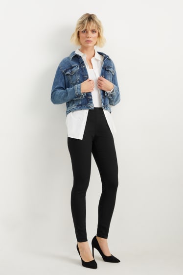Donna - Confezione da 3 - jegging jeans - vita media - LYCRA® - jeans blu
