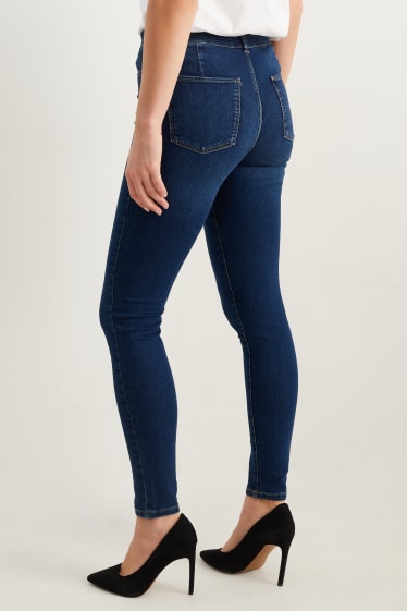 Kobiety - Wielopak, 2 pary - jegging jeans - wysoki stan - dżins-niebieski