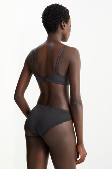 Dona - Sostenidors amb cèrcol - PLUNGE - push-up - LYCRA® - negre