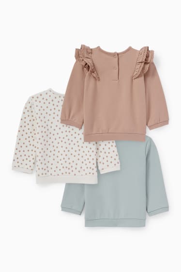 Bébés filles - Lot de 3 - petit lapin - sweats pour bébé - vert clair