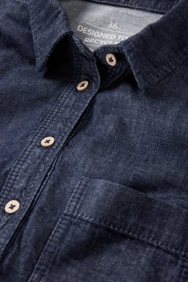 Femei - Bluză din denim - denim-albastru închis