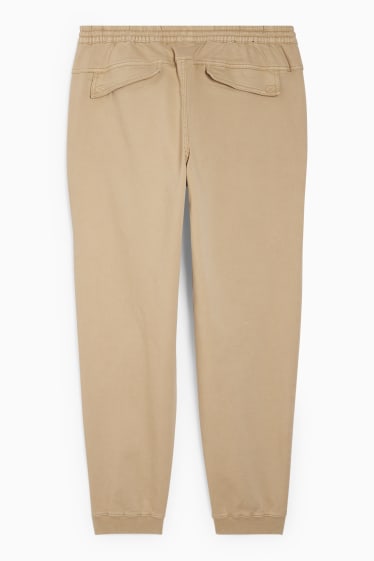 Men - Cargo trousers - tapered fit - beige