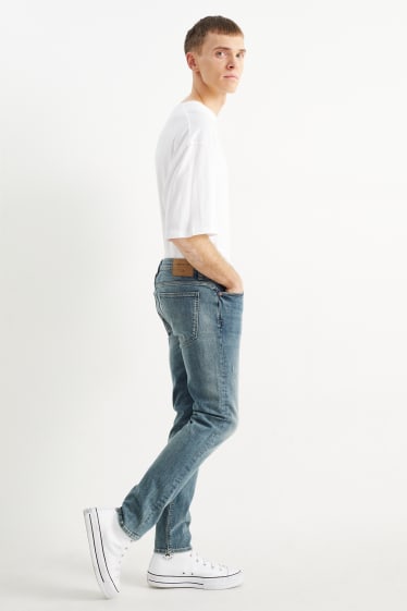 Hommes - Skinny jean - LYCRA® - jean bleu-gris