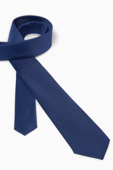Men - Tie - dark blue