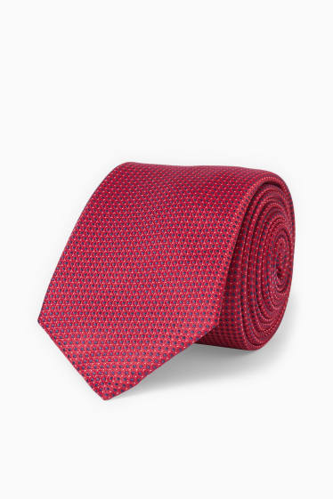 Herren - Krawatte - rot