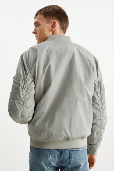 Men - Bomber jacket - light gray