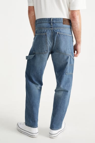 Pánské - Cargo džíny - relaxed fit - džíny - světle modré