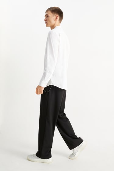 Pánské - Kalhoty chino - relaxed fit - černá