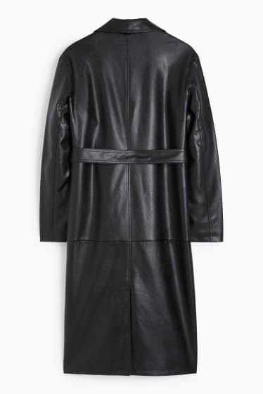 Teens & young adults - CLOCKHOUSE - coat - faux leather - black