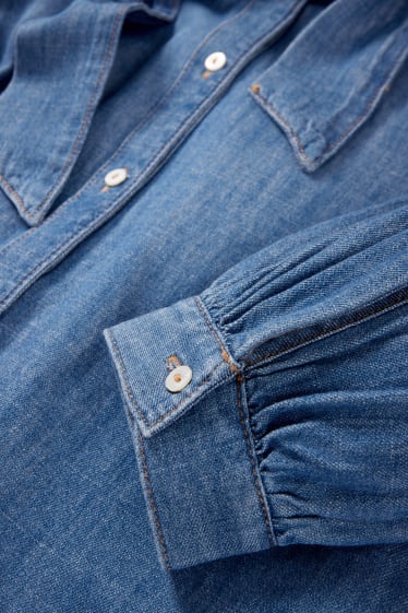 Donna - Camicia di jeans - jeans blu