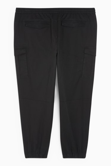 Uomo - Pantaloni cargo - regular fit - nero
