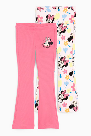 Enfants - Lot de 2 - Minnie Mouse - leggings - rose