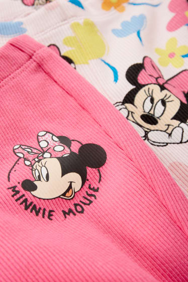 Dětské - Multipack 2 ks - Minnie Mouse - legíny - růžová