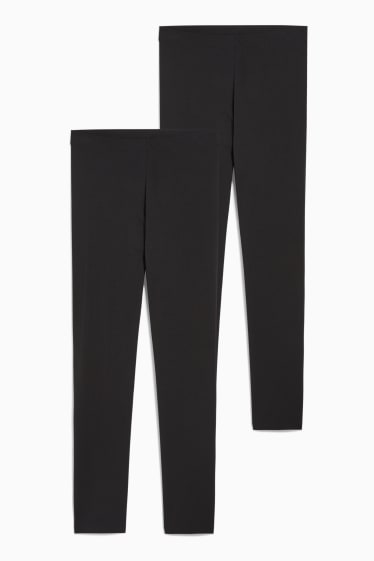 Dames - Set van 2 - legging - LYCRA® - zwart