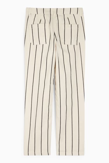 Children - Cloth trousers - striped - beige
