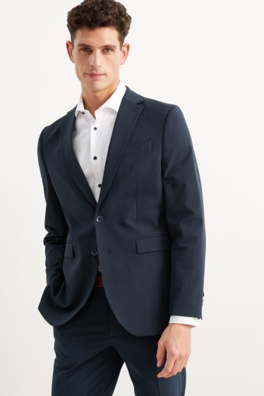 Hommes - Veste de costume - slim fit - Flex - LYCRA® - Mix & Match - bleu foncé