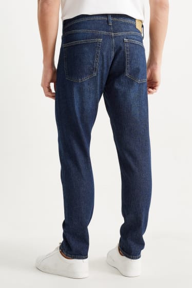 Mężczyźni - Slim tapered jeans - LYCRA® - dżins-ciemnoniebieski