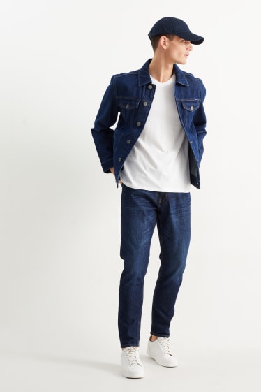 Uomo - Slim tapered jeans - LYCRA® - jeans blu scuro