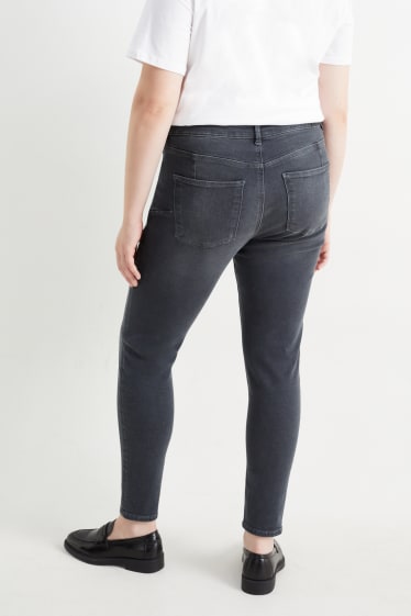 Femmes - Skinny jean - mid waist - shaping jean - jean gris