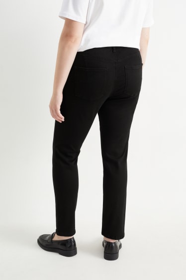 Donna - Slim jeans - vita media - jeans modellanti - LYCRA® - nero