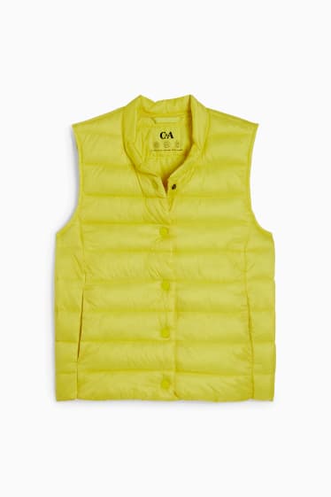 Dámské - Prošívaná vesta - žlutá