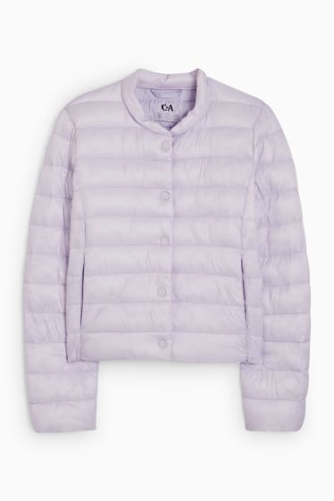 Women - Quilted jacket - light violet