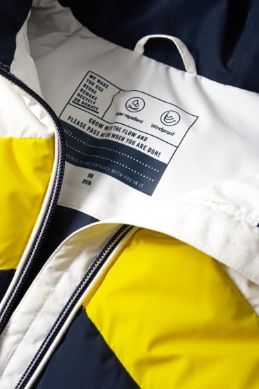 Bambini - Gilet trapuntato con cappuccio - idrorepellente - giallo