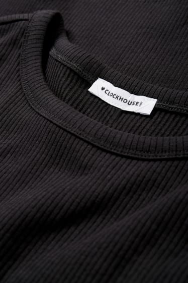 Joves - CLOCKHOUSE - paquet de 3 - samarreta de màniga curta crop - negre