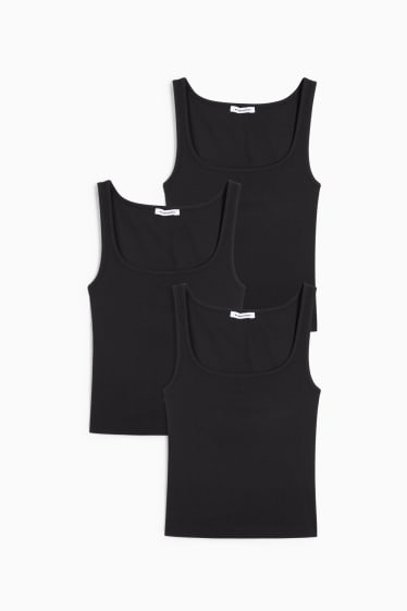 Women - Multipack of 3 - top - black